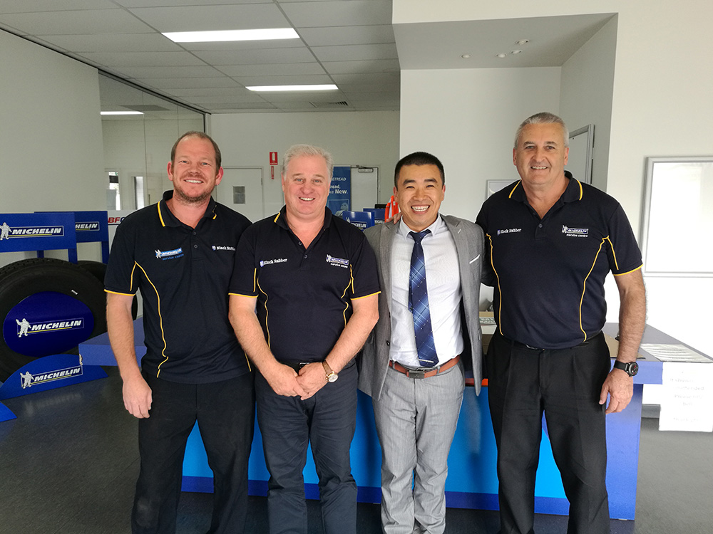 Mike Cao visit West Australian Michelin Distributor