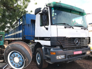 Mali long haul heavy truck are using Jinyu 385/65R22.5 for steer