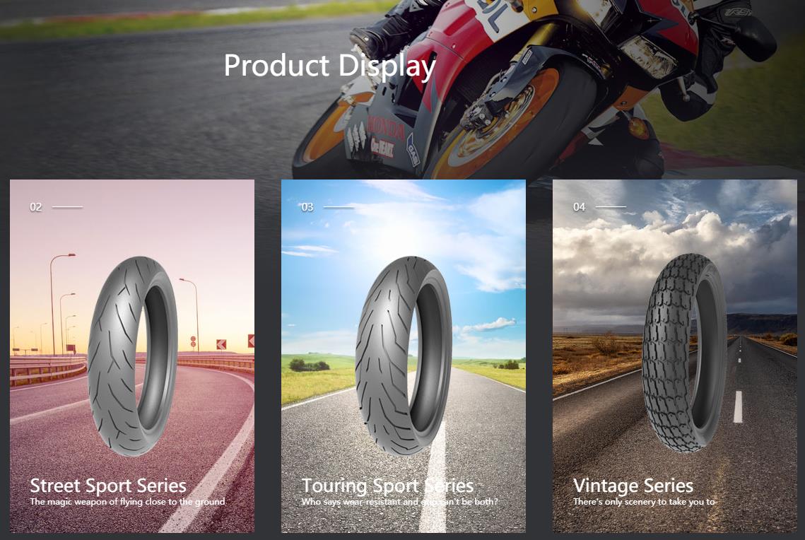 Timsun motorcycle tyre and electormobile tires product series