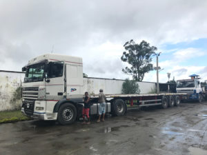 DAF Container Truck Jinyu Tyre Application Case in Madagascar
